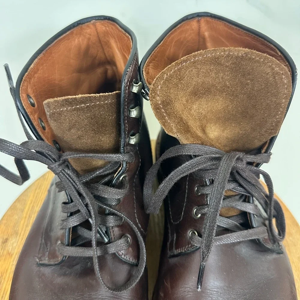 Allen Edmonds Higgins Mill 7562 Mens US 11 D Brown Leather Lace Up Ankle Boots